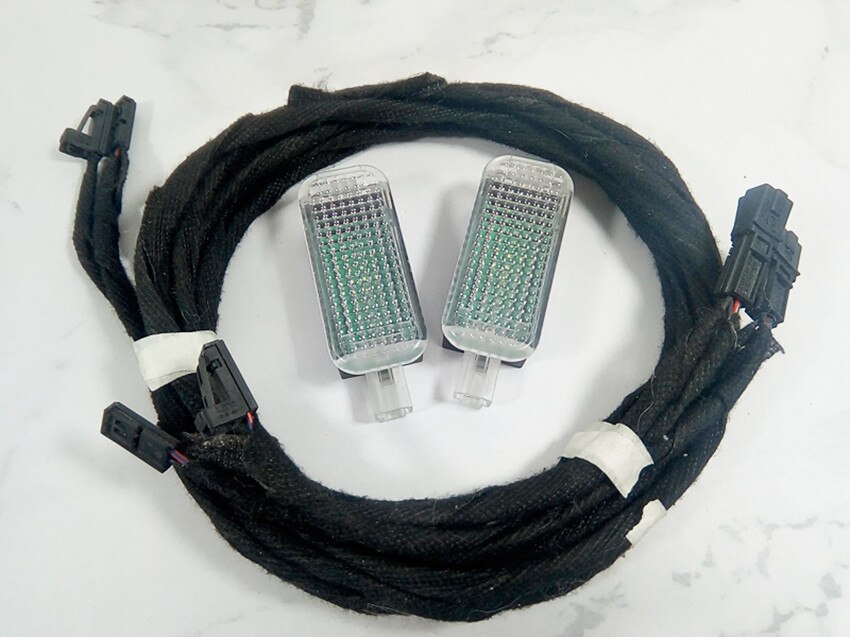 1set Of Led Footwell Light Footsteps Space Lamp  U0026 Cable