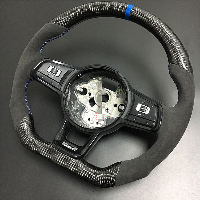Replace Stylish Carbon Fiber Steering Wheel For Volkswagen