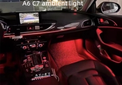 Full car LED ambient For Audi A6 C7 C7 PA A7 2012-2018 MMI control Interior ambient light door dashboard chair Atmosphere Light