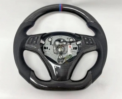 Real High Quality Carbon Factory-Made Fiber Steering Wheel for BMW E90 E92 E8x Perforated Leather BMW Steering wheel
